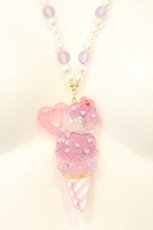 画像1: Angelic Pretty / Decoration Ice Creamネックレス  ピンク×ラベンダー O-26-06-13-009-AP-AC-IG-OS (1)