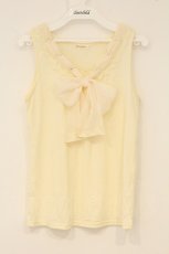 画像1: axes femme / リボン結びタンクトップ M キナリ O-26-06-13-015-AX-TO-OW-OS (1)