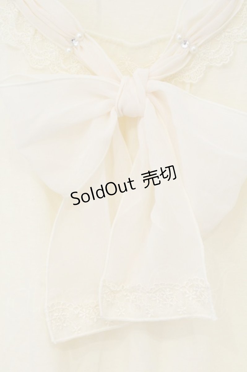 画像2: axes femme / リボン結びタンクトップ M キナリ O-26-06-13-015-AX-TO-OW-OS (2)