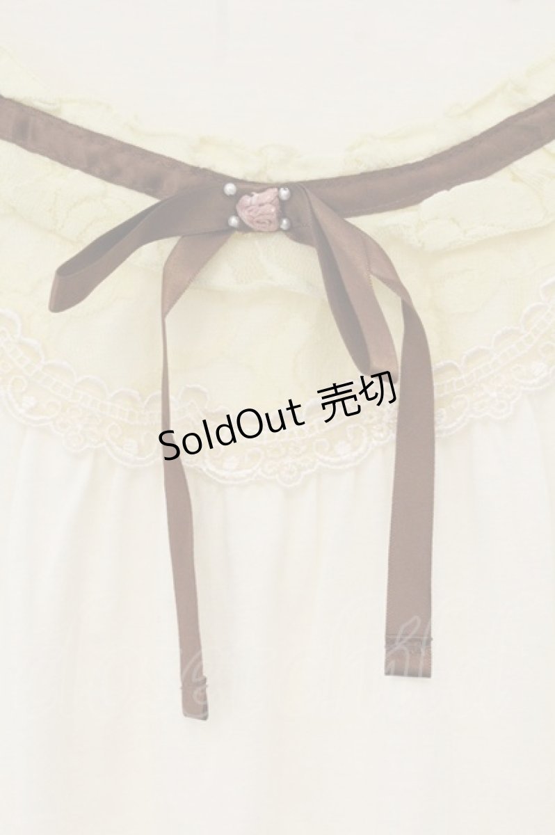 画像2: axes femme / 袖口リボンインナープルオーバー M キナリ O-26-06-13-027-AX-TO-OW-OS (2)