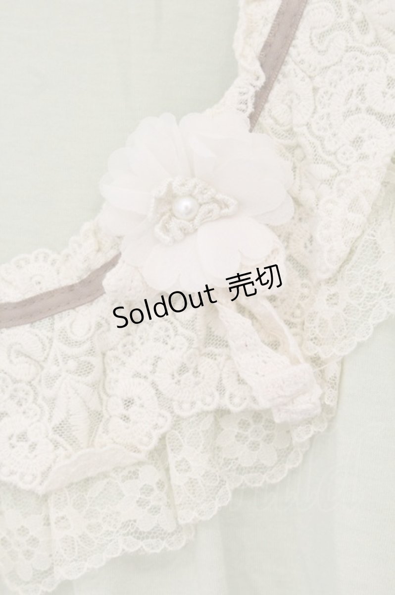 画像2: axes femme / フロントレースTシャツ M グリーン O-26-06-13-028-AX-TO-OW-OS (2)