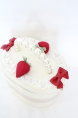画像2: Maison de FLEUR / ケーキ型パールハンドルバッグ  オフシロ O-26-06-14-075-LO-BG-IG-OS (2)