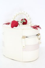 画像3: Maison de FLEUR / ケーキ型パールハンドルバッグ  オフシロ O-26-06-14-075-LO-BG-IG-OS (3)
