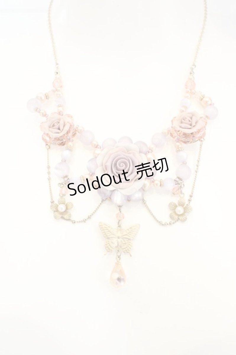 画像1: axes femme / プリンセスローズネックレス  ピンク系 O-26-06-14-008-AX-AC-IG-OS (1)