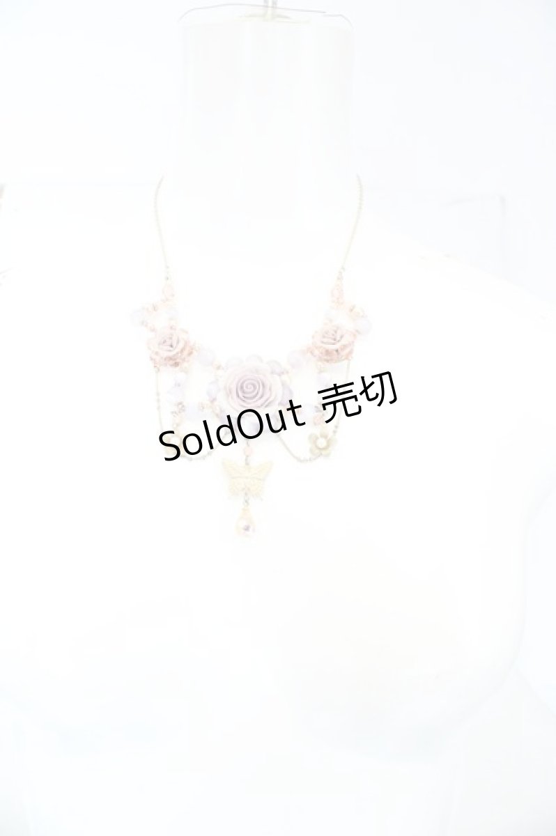 画像2: axes femme / プリンセスローズネックレス  ピンク系 O-26-06-14-008-AX-AC-IG-OS (2)