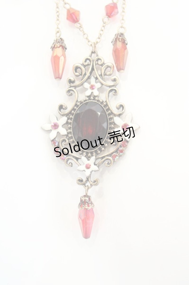 画像1: axes femme POETIQUE / アラビアンネックレス  ゴールド×レッド O-26-06-14-009-AX-AC-IG-OS (1)