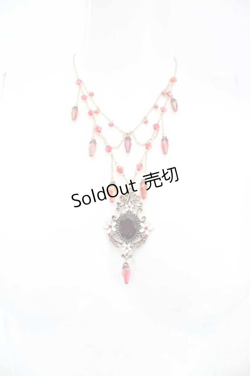 画像2: axes femme POETIQUE / アラビアンネックレス  ゴールド×レッド O-26-06-14-009-AX-AC-IG-OS (2)
