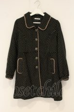 画像1: axes femme / ドット柄ワンピコート  クロ O-26-06-14-1048-AX-CO-IG-OS (1)