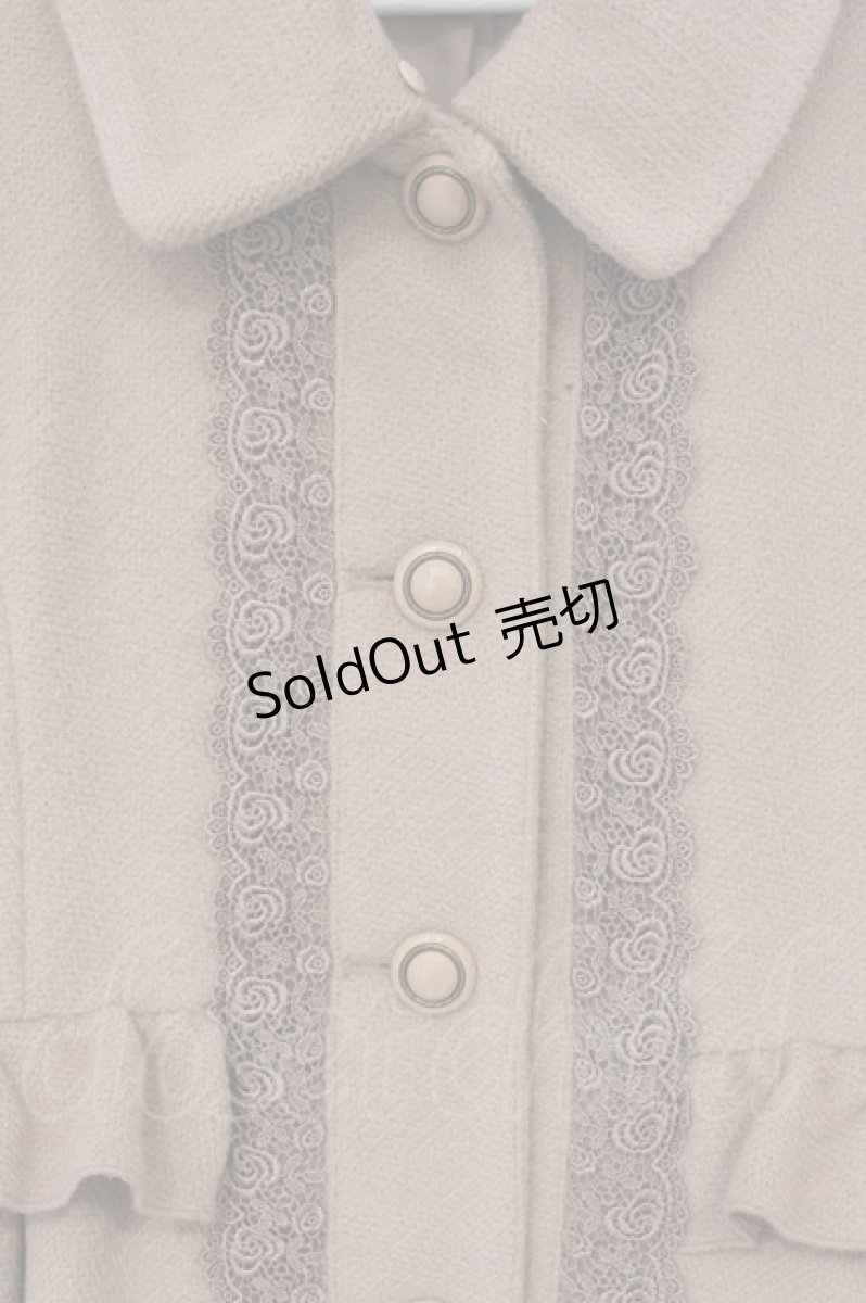 画像2: axes femme / ファー襟コート  ピンク O-26-06-14-1049-AX-CO-IG-OS (2)