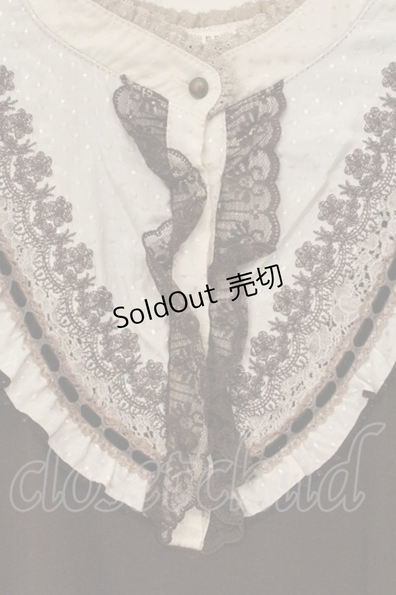 画像2: axes femme / 刺繍入りブロッキングプルオーバー M ブラウン O-26-06-14-1055-AX-TO-IG-OS (2)