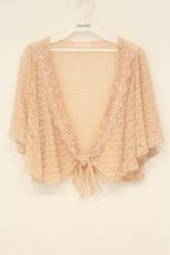 画像1: axes femme / 前結びレーシーショート丈プルオーバー M ピンク O-26-06-14-1063-AX-TO-IG-OS (1)