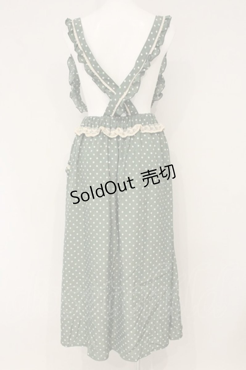 画像3: axes femme / ドット吊りスカート  ミント O-26-06-14-1078-AX-SK-IG-OS (3)