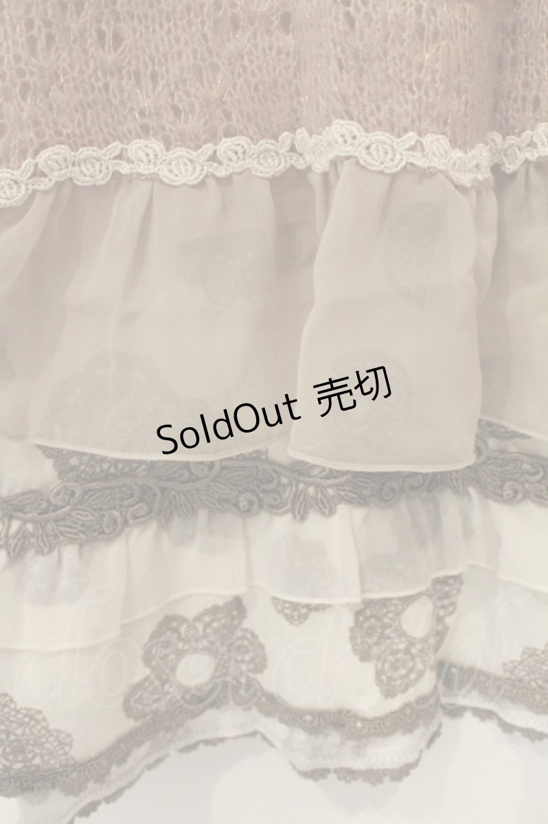 画像2: axes femme / レイヤードニットチュニック  ピンク O-26-06-14-1081-AX-TO-IG-OS (2)