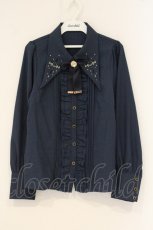 画像1: Amavel / Mysterious Chandelierブラウス F ネイビー O-26-06-14-1093-CA-BL-OW-OS (1)