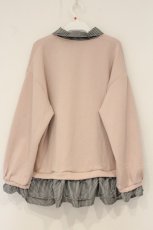 画像3: axes femme / ハーフジップレイヤード風プルオーバー F ピンク O-26-06-14-1094-AX-TO-OW-OS (3)