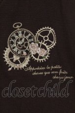 画像2: axes femme / 時計×歯車刺繍ニットカーディガン F ブラウン O-26-06-14-1002-AX-TO-IG-OS (2)