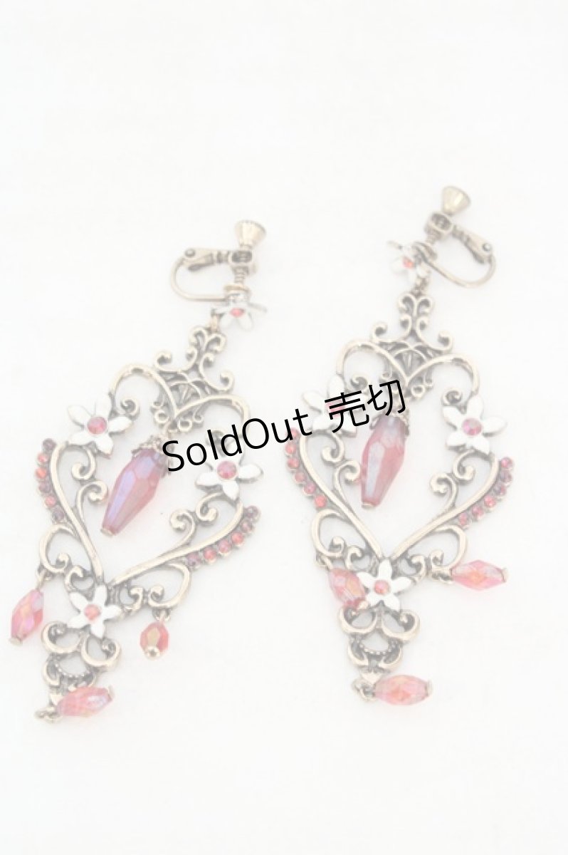 画像1: axes femme POETIQUE / アラビアンイヤリング  ゴールド×アカ O-26-06-14-038-AX-AC-IG-OS (1)