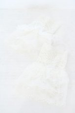 画像1: axes femme / レース重ねカフス  シロ O-26-06-14-046-AX-ZA-IG-OS (1)