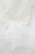 画像2: axes femme / プリーツレースカフス  シロ O-26-06-14-048-AX-ZA-IG-OS (2)