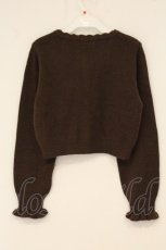 画像3: m petit by misako / AM バラレースニットカーディガン S ブラウン O-26-06-16-033-LO-TO-IG-OS (3)