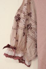 画像3: PINK HOUSE / チャルダッシュレース使いカットソー  ピンク O-26-06-16-066-LO-TO-IG-OS (3)