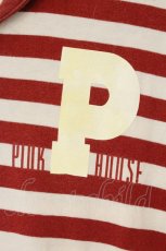 画像2: PINK HOUSE / ボーダーセーラーカットワンピース  アカ O-26-06-16-075-LO-OP-OW-OS (2)