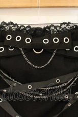 画像2: AVENCHUMU / Cross chain&ribbon corset　コルセット F クロ O-26-06-16-008-LO-TO-OW-OS (2)