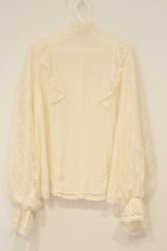 画像4: axes femme kawaii / クラシカルレーシーブラウス M 生成り O-26-06-16-088-AX-BL-IG-OS (4)