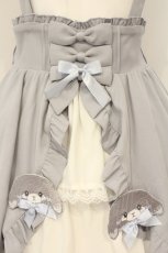 画像2: Amavel / Ribbon Ribbon Bunnyフリルレイヤードスカート F サックス O-26-06-16-094-CA-SK-OW-OS (2)