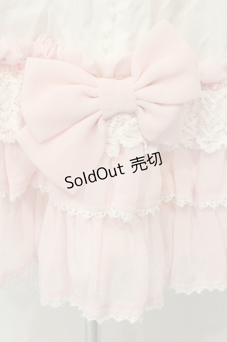 画像4: Angelic Pretty / Powder Heartジャンパースカート  シロ×ピンク O-26-06-16-097-AP-OP-OW-OS (4)
