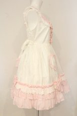 画像5: Angelic Pretty / Powder Heartジャンパースカート  シロ×ピンク O-26-06-16-097-AP-OP-OW-OS (5)