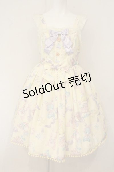 angelic pretty モコモコバニーズ ジャンパースカート Angelic Pretty / Moco moco Bunnysジャンパースカート イエロー O-26