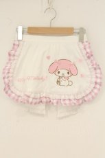 画像1: Chalmiere / マイメロディ／エプロン  シロ×ピンク O-26-06-16-104-AX-SK-IG-OS (1)