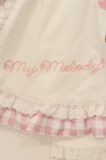 画像2: Chalmiere / マイメロディ／エプロン  シロ×ピンク O-26-06-16-104-AX-SK-IG-OS (2)
