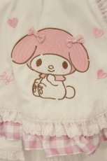 画像3: Chalmiere / マイメロディ／エプロン  シロ×ピンク O-26-06-16-104-AX-SK-IG-OS (3)