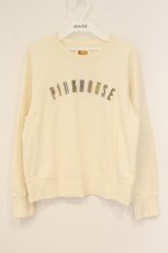 画像1: PINK HOUSE / サガラ刺繍ロゴスウェット 3(M) オフシロ O-26-06-16-115-LO-TO-IG-OS (1)
