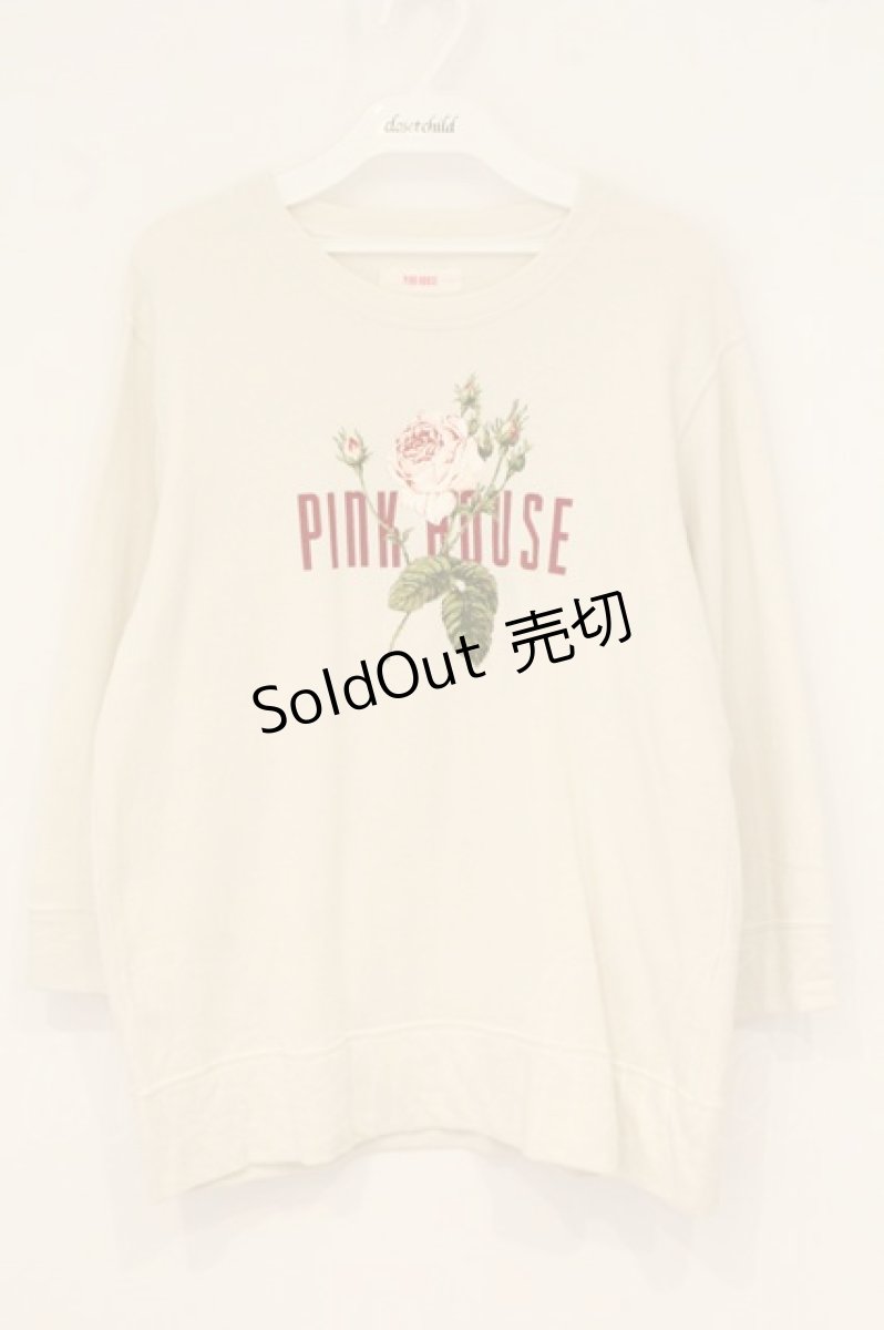 画像1: PINK HOUSE / バラプリントカットソー  オフシロ O-26-06-16-116-LO-TO-IG-OS (1)