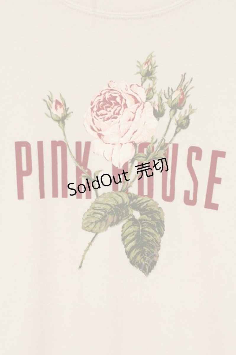 画像2: PINK HOUSE / バラプリントカットソー  オフシロ O-26-06-16-116-LO-TO-IG-OS (2)