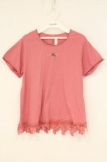 画像1: PINK HOUSE / クローバー刺繍Tシャツ 4(L) ピンク O-26-06-16-119-LO-TS-IG-OS (1)