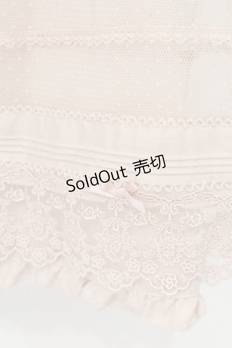 画像3: PINK HOUSE / ドットチュールレイヤードノースリーブAライントップス  ピンク O-26-06-16-121-LO-TO-IG-OS (3)