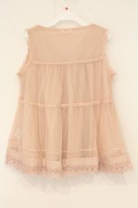 画像4: PINK HOUSE / ドットチュールレイヤードノースリーブAライントップス  ピンク O-26-06-16-121-LO-TO-IG-OS (4)