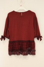 画像3: PINK HOUSE / CHELSEA レースティアードカットソー 3(M) ワイン系 O-26-06-16-123-LO-TO-IG-OS (3)