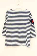 画像3: PINK HOUSE / CHELSEA ボーダーワッペンカットソー 3(M) シロ×ブルー O-26-06-16-125-LO-TO-IG-OS (3)