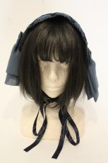 画像2: metamorphose / Time lag worldヘッドドレス  ブルー O-26-06-16-002-ME-AC-IG-OS (2)