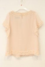 画像4: Toi et Bonbon / レース配色ワイドスリーブトップス  ピンク O-26-06-18-003-LO-TO-IG-OS (4)