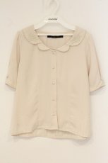 画像1: an another angelus / ローズ刺繍開衿ブラウス F ベージュ O-26-06-18-051-CA-BL-OW-OS (1)