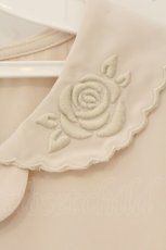 画像2: an another angelus / ローズ刺繍開衿ブラウス F ベージュ O-26-06-18-051-CA-BL-OW-OS (2)