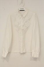 画像1: an another angelus / シアーラッフルフリルシャツ F シロ O-26-06-18-054-CA-BL-OW-OS (1)