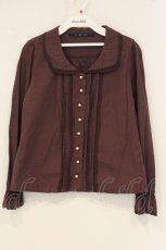 画像1: an another angelus / ピンタックパールボタンブラウス F パープル系 O-26-06-18-057-CA-BL-OW-OS (1)