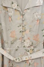 画像2: an another angelus / アートタッチ花柄変形開衿ワンピース F ミント O-26-06-18-060-CA-OP-OW-OS (2)